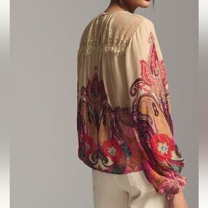 Bl-nk London from Anthropology, shirted blouse XL